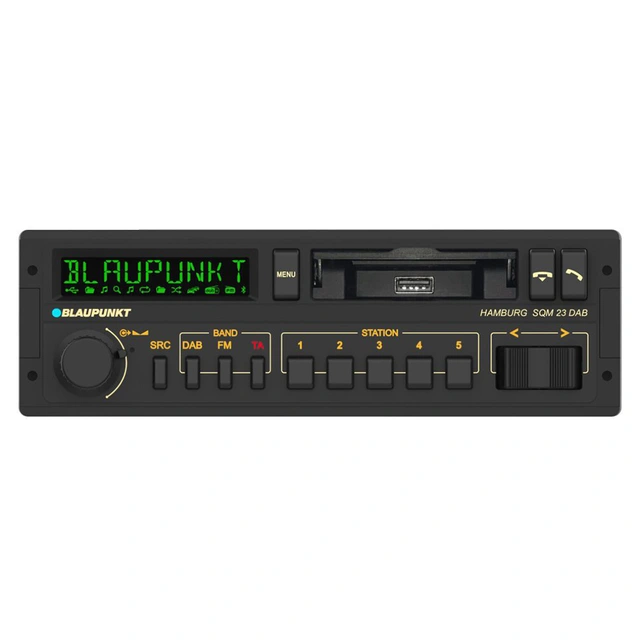 Blaupunkt Hamburg SQM 23 DAB Retro, BT, USB, DAB+, ikke CD 