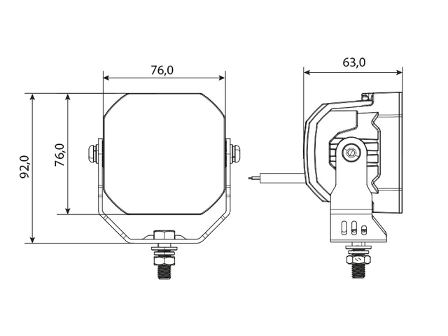 Bullpro Bully 3000 arbeidslys LED, 3.341 Lumen, 40W 