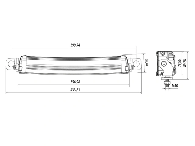 Bullpro Graphite 120W arbeidslys LED, 7.590 Lumen, arbeidslys, kurvet 