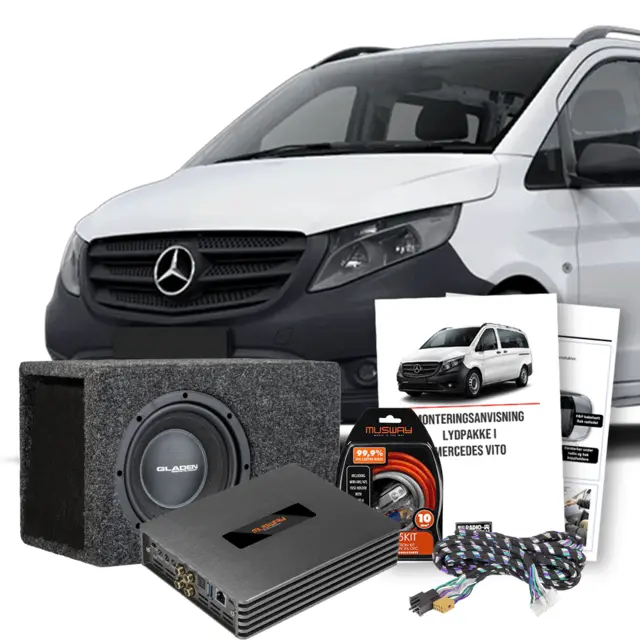 Lydpakke til Vito W447 Facelift Mercedes Vito W447 2020 -> (2-seter) 