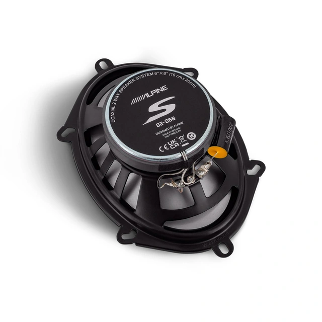 Alpine S2-S68 koaksialhøyttalere 6x8", 75W RMS, S-serie 