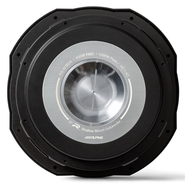 Alpine RS-W10D4 10" Subwoofer 2x4 Ohm, 600W RMS, R-serie, slim 
