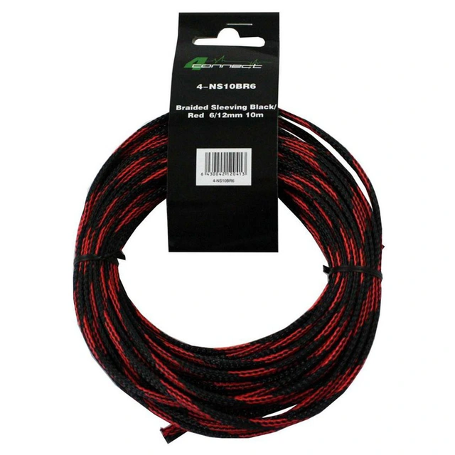 4 CONNECT Nylonstrømpe Rød/sort, 10 meter, 10-20mm² 