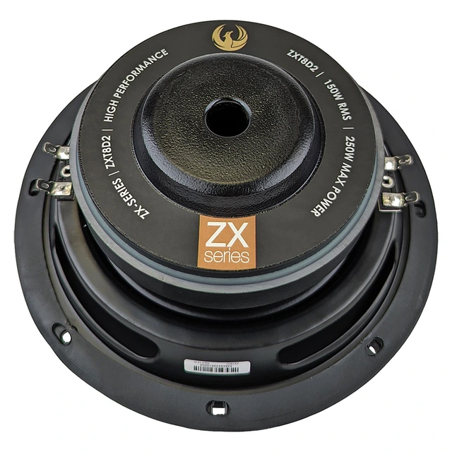 Phoenix Gold ZXT8D2 8" subwoofer slim 150W RMS, 2x2 Ohm, Slim 