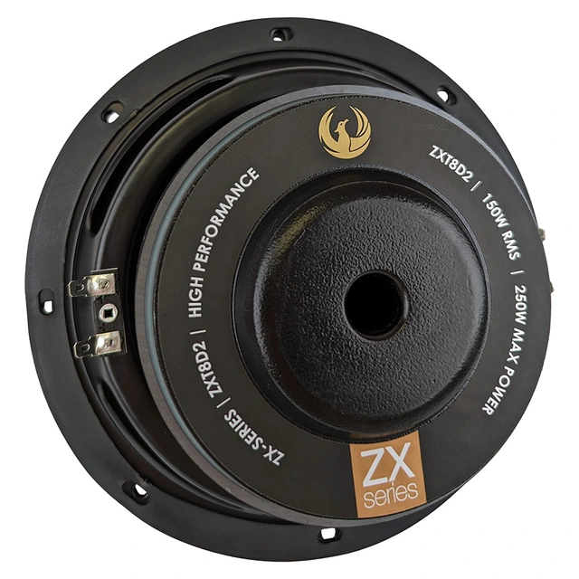 Phoenix Gold ZXT8D2 8" subwoofer slim 150W RMS, 2x2 Ohm, Slim 