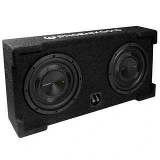 Phoenix Gold ZX28PBS basskasse 2x8" i kasse, 150W RMS, 4 Ohm