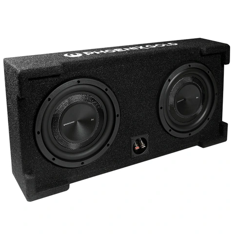 Phoenix Gold ZX28PBS basskasse 2x8" i kasse, 150W RMS, 4 Ohm