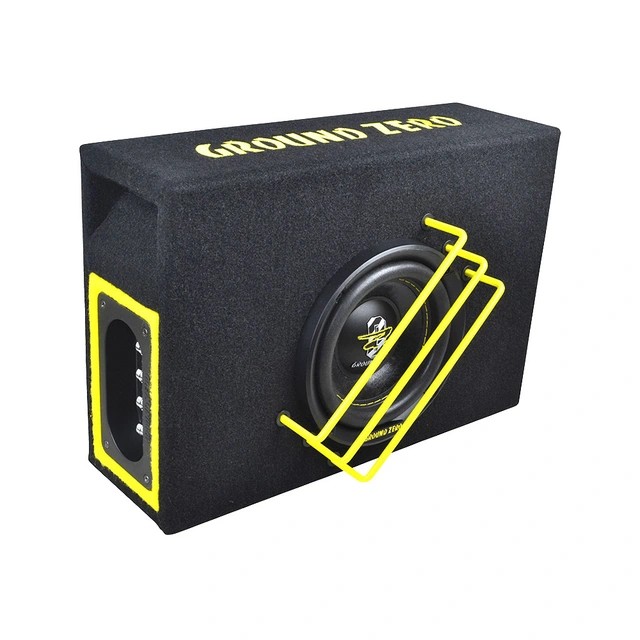 Ground Zero 24V basspakke 6,5" 6,5" sub i kasse, forsterker, kabelsett 