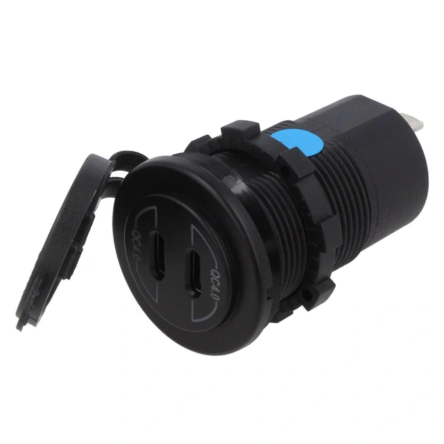 ConnectED USB (2xUSB C) For innfelling USB 3.0, PD,Blå belysning 