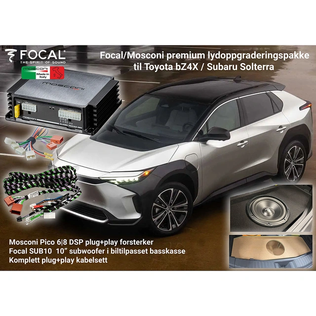 Lydpakke til Toyota/Subaru Toyota Bz4X, Subaru Solterra 