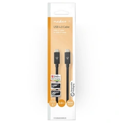 USB C - USB C kabel USB C, 4.0 Gen 2x2, 2 meter