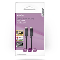 USB C - USB C kabel USB C, 3.2 Gen 1, 3 meter