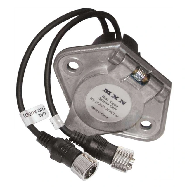 Kontakt for CURL hengerkabel, 2 kamera Han-kontakt - for mont på bil 