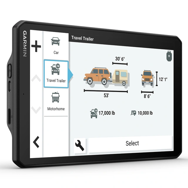 Garmin Camper 895 8", WIFI, BT, tilpasset camping 