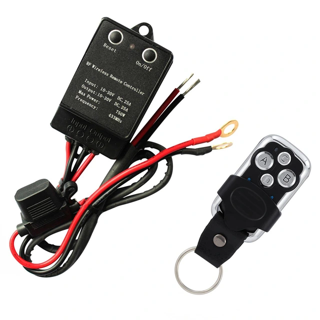 VP Universal Trådløs strømstyring 9-30V, 25A rele 