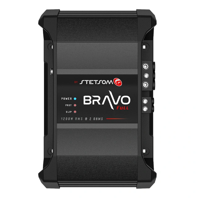 Stetsom BRAVO FULL 1200 monoforsterker 1200W RMS, 2 Ohm, SPL, Kl.D 