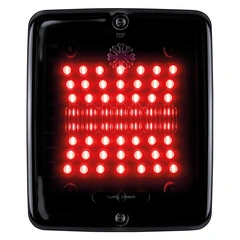 Strands Dark Knight Square IZE Led LED brems/baklys, mørk tonet linse