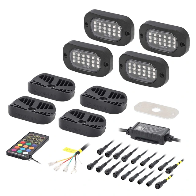 Heise HE-CHASE-K4 Rocklight LED-kit Rocklight LED-kit, RGB, 4 stk 