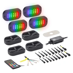 Heise HE-CHASE-K4 Rocklight LED-kit Rocklight LED-kit, RGB, 4 stk