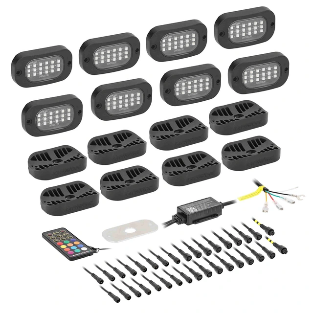 Heise HE-CHASE-K8 Rocklight LED-kit Rocklight LED-kit, RGB, 8 stk 