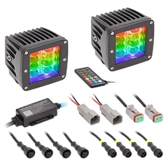 Heise HE-CHASE-CLKT arbeidslys LED, 2860 lumen, RGB, 2stk