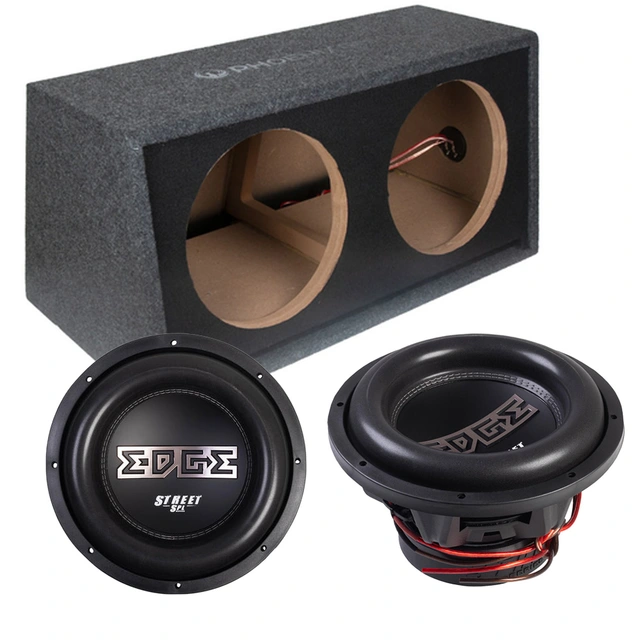 Edge ZB212PEDP122 basskasse 2x12" med kasse, 3000W RMS, 2 Ohm 