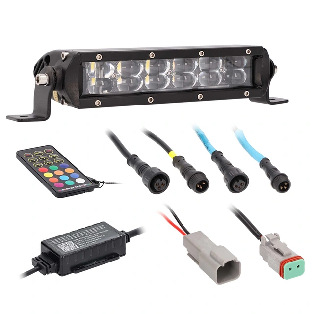 Heise HE-CHASE-B8 ledbar LED, 8", 2145 lumen, RGB 