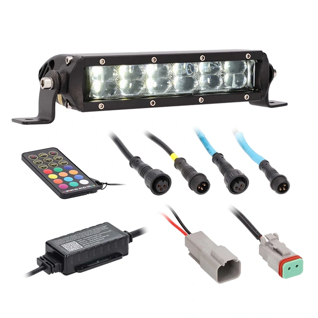 Heise HE-CHASE-B8 ledbar LED, 8", 2145 lumen, RGB 