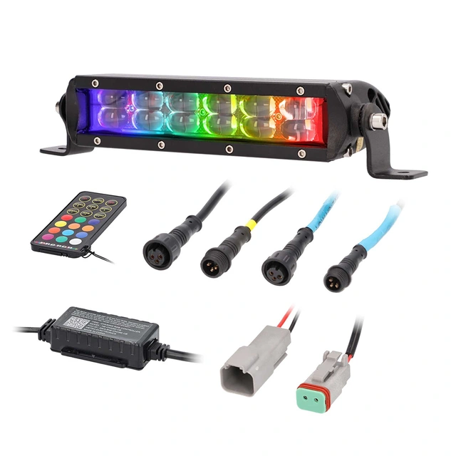 Heise HE-CHASE-B8 ledbar LED, 8", 2145 lumen, RGB 