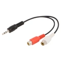 ConnectED RCA - 3,5mm jack overgang 3,5 mm stereo han - 2 x RCA hun