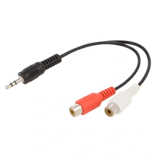 ConnectED RCA - 3,5mm jack overgang 3,5 mm stereo han - 2 x RCA hun