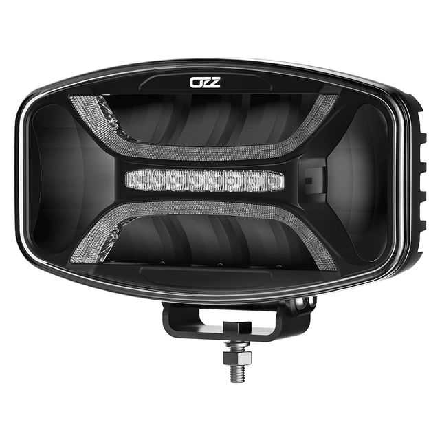 OZZ XO1 P LED fjernlys med varsellys Sort, 5100 Lumen, per stykk 