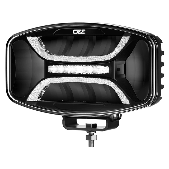 OZZ XO1 P LED fjernlys med varsellys Sort, 5100 Lumen, per stykk 