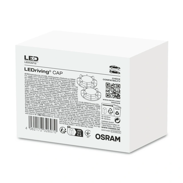 Osram LEDriving CAP12 Beskyttelseslokk, 90mm, 2stk 
