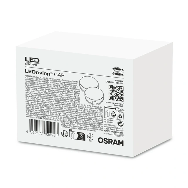 Osram LEDriving CAP11 Beskyttelseslokk, 80mm. 2stk 