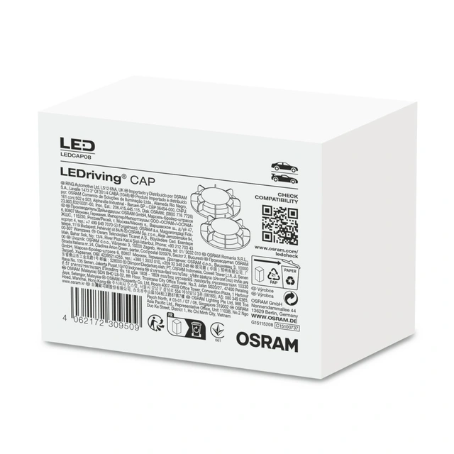 Osram LEDriving CAP08 Beskyttelseslokk, 120mm, 2stk 
