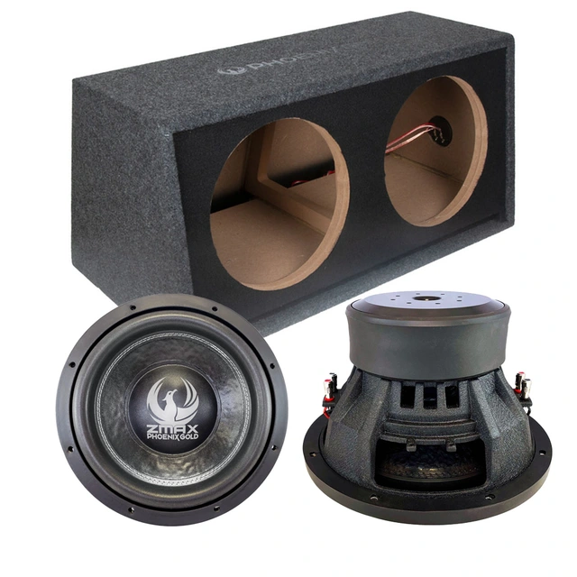 Phoenix Gold ZB212PZMAX122 basskasse 2x12" med kasse, 3000W RMS, 2 Ohm 