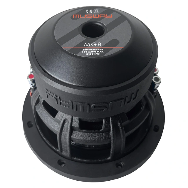 MUSWAY MG8 8" subwoofer 300W RMS, 600W Maks, 2x2 Ohm 