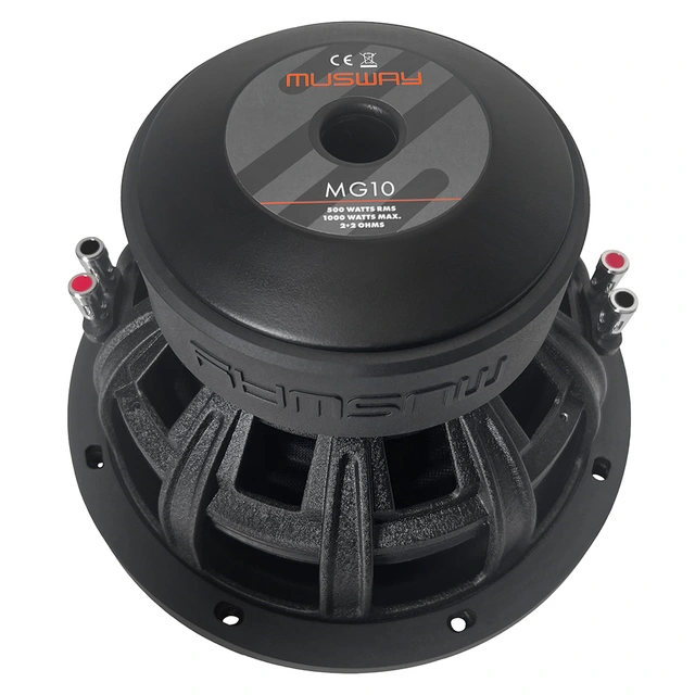 MUSWAY MG10 10" subwoofer 500W RMS, 1000W Maks, 2x2 Ohm 