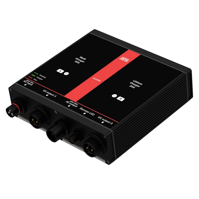 DEFA Lithium/MultiCharger 2x20A 2 x 12V / 1 x 24V, Lithium 