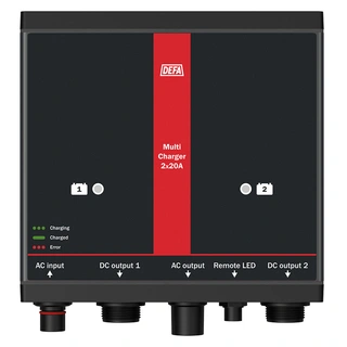 DEFA MultiCharger 2x20A 2 x 12V / 1 x 24V