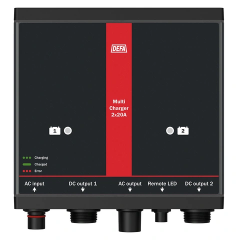 DEFA MultiCharger 2x20A 2 x 12V / 1 x 24V