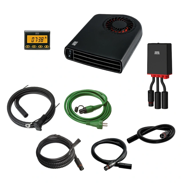 DEFA WarmUp Futura 1900 Kupèvarmer, batterilader, tidsur 