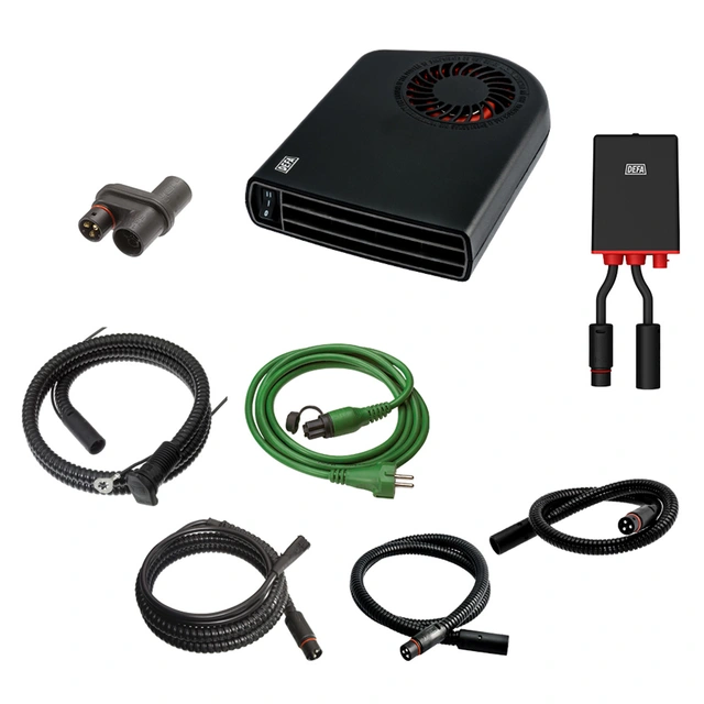 DEFA Comfortkit II 1900 Plus Kupèvifte, batterilader, kabler 
