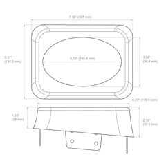 RetroSound høyttalermoduler 4x6" Høyttalermoduler (par)