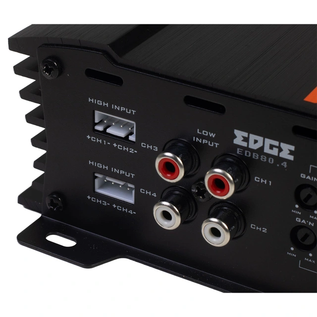 Edge EDB80.4LITE-E2 4-kanals forsterker 4x80W RMS i 2ohm. 