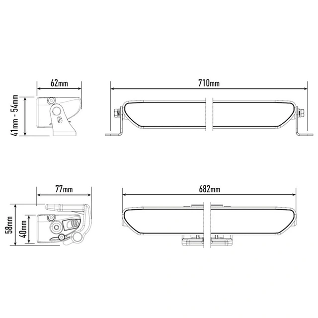 Lazer Linear-24 Flood LED, 16.200 Lumen, Arbeidslys 