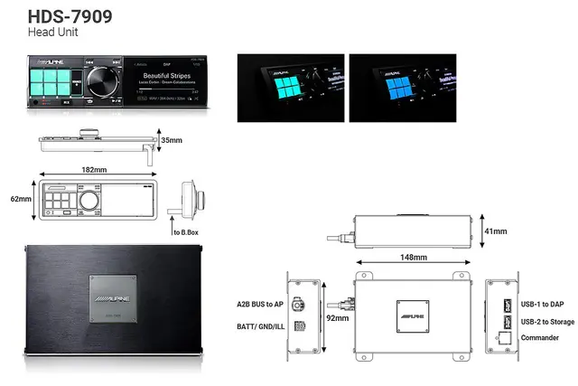 Alpine F#1 Status - High-End bilstereo 384kHz/32bit DSP, AMP, HU og høyttalere 