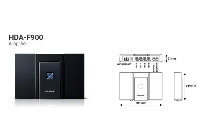 Alpine F#1 Status - High-End bilstereo 384kHz/32bit DSP, AMP, HU og høyttalere 