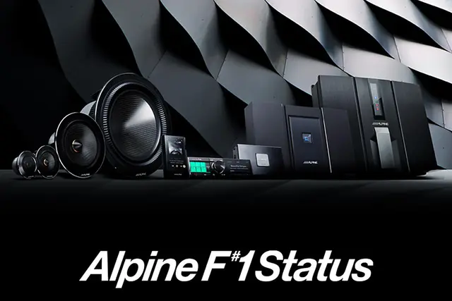 Alpine F#1 Status - High-End bilstereo 384kHz/32bit DSP, AMP, HU og høyttalere 